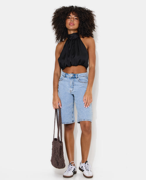 Top court dos-nu en satin - PIMKIE - 3