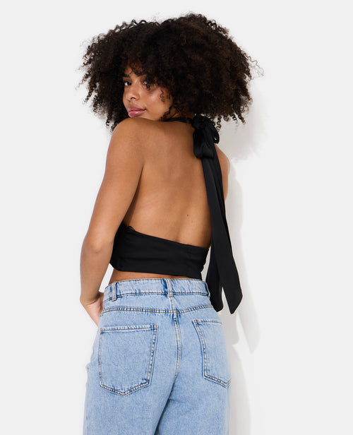 Top court dos-nu en satin - PIMKIE - 6