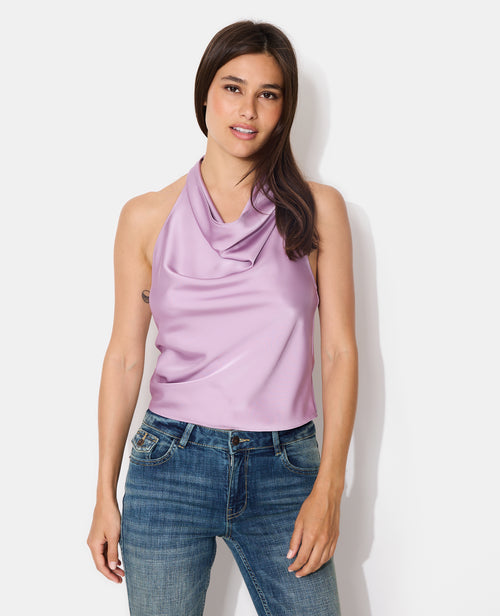 Top dos-nu en satin - PIMKIE - 1