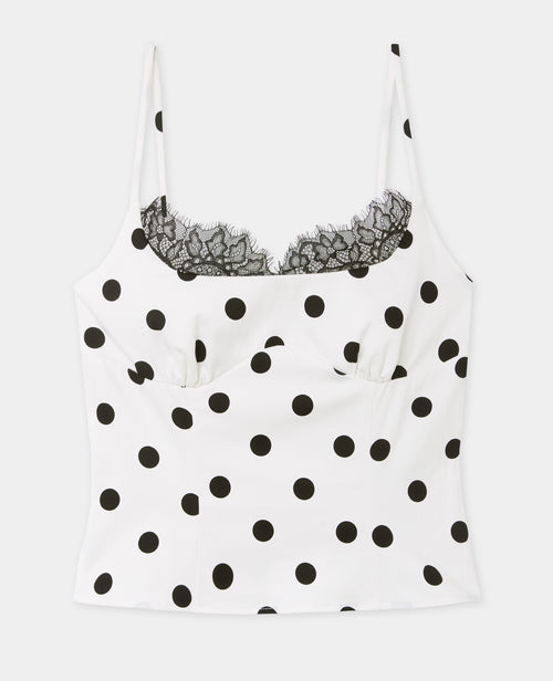 Top façon corset motif pois - PIMKIE - 4