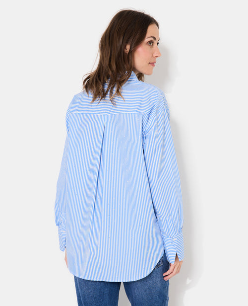 Chemise ample rayée avec strass en all over - PIMKIE - 6