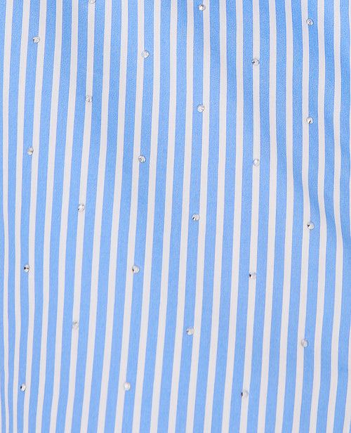 Chemise ample rayée avec strass en all over - PIMKIE - 8