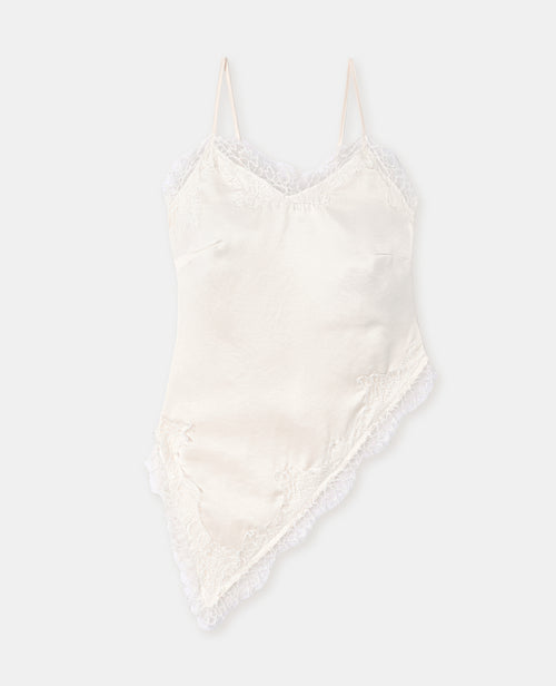Top asymétrique satin et dentelle esprit lingerie - PIMKIE - 4