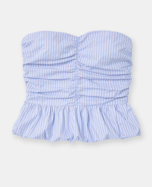 Top bustier avec forme boule motif rayures - PIMKIE - 4