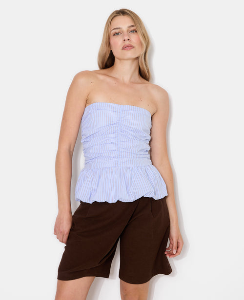 Top bustier avec forme boule motif rayures - PIMKIE - 5