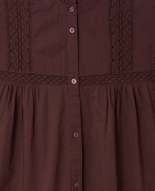 Blouse avec dentelle manches courtes ballons - PIMKIE - 7