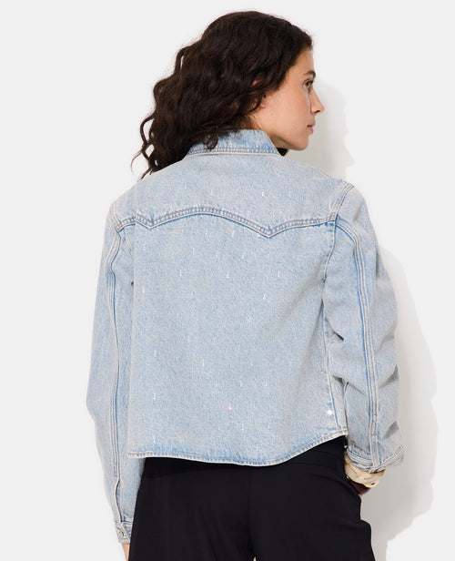 Chemise en jean avec strass en all over - PIMKIE - 6