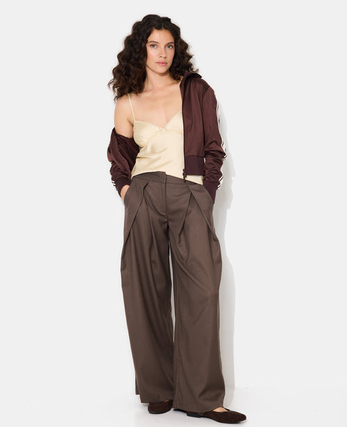 Top en satin fines bretelles avec finitions croquet - PIMKIE - 3