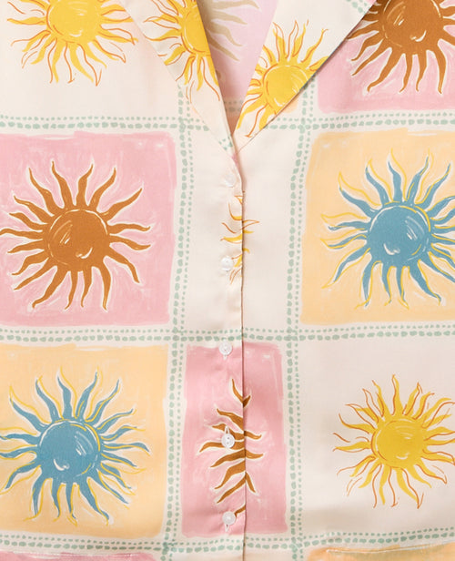 Chemisier en satin avec soleils - PIMKIE - 7