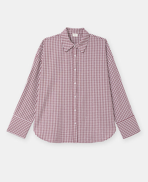 Chemise oversize avec carreaux et strass - PIMKIE - 4