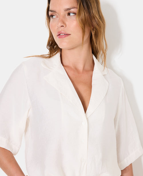 Chemise manches courtes col tailleur - PIMKIE - 2