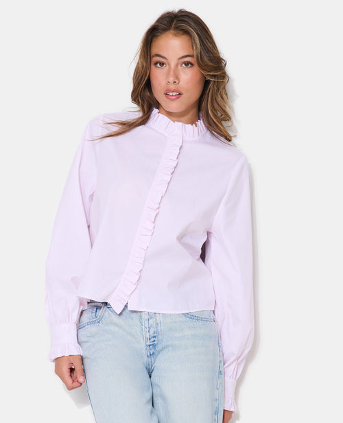 Chemise rayée avec volants - PIMKIE - 1