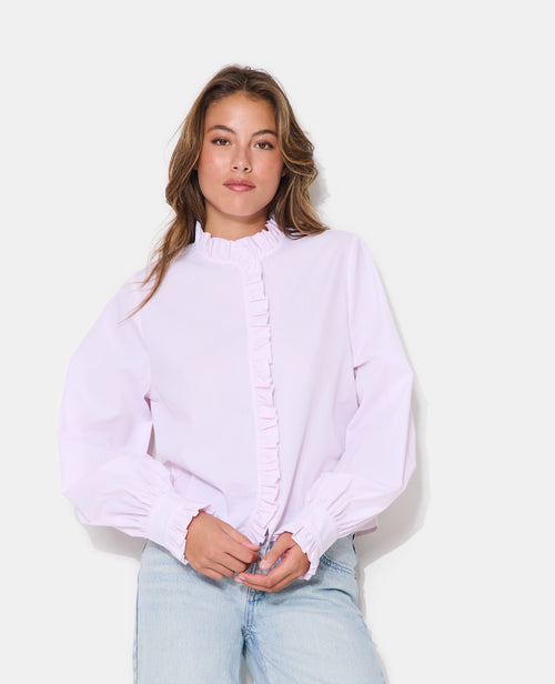 Chemise rayée avec volants - PIMKIE - 5