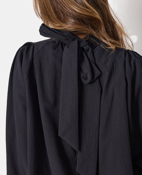Blouse manches ballons et col à nouer - PIMKIE - 2