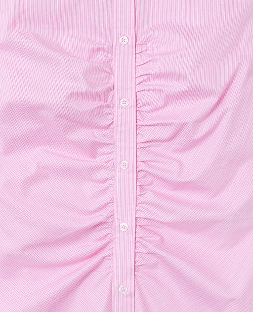 Chemise fittée rayée avec fronces - PIMKIE - 7