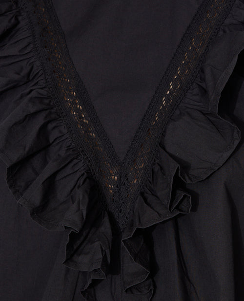 Blouse manches longues avec dentelle et volants - PIMKIE - 3
