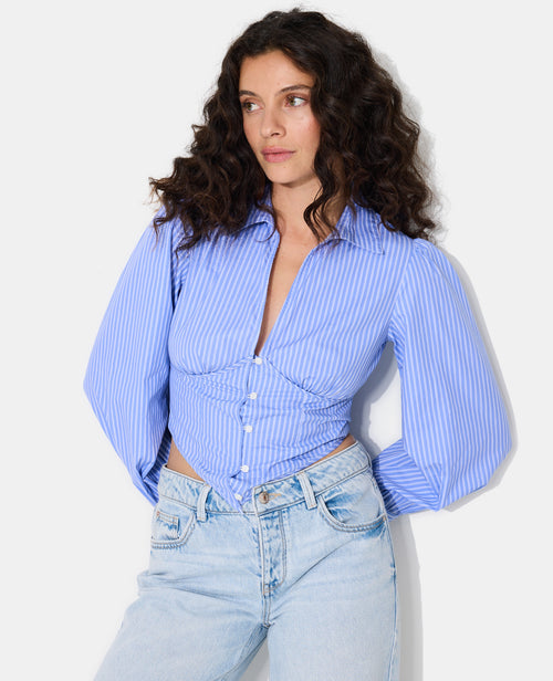 Chemise rayée façon corset - PIMKIE - 2