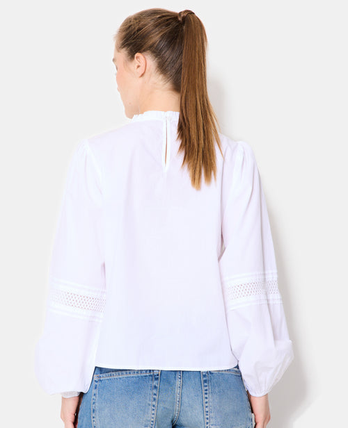 Blouse avec fronces, volants et broderies - PIMKIE - 6