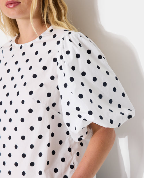 Blouse avec manches ballons motif pois - PIMKIE - 2