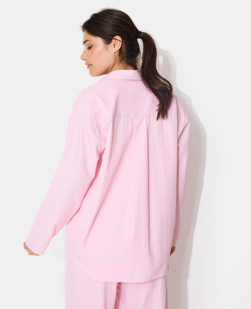 Haut de pyjama chemise manches longues rayée - PIMKIE - 6