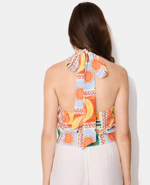 Top dos-nu motif soleils et lunes - PIMKIE - 6