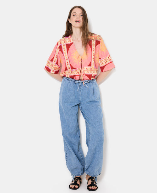Chemise manches courtes motif soleils - PIMKIE - 3