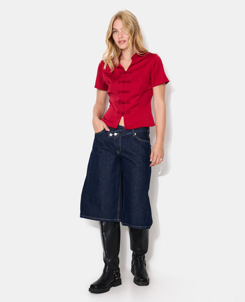 Top en satin esprit Asie boutons brandebourg - PIMKIE - 3