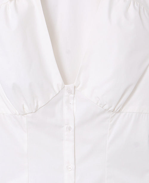 Chemisette courte façon corset - PIMKIE - 1