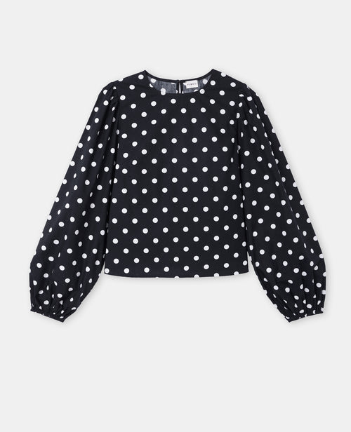 Blouse à pois manches ballons - PIMKIE - 4