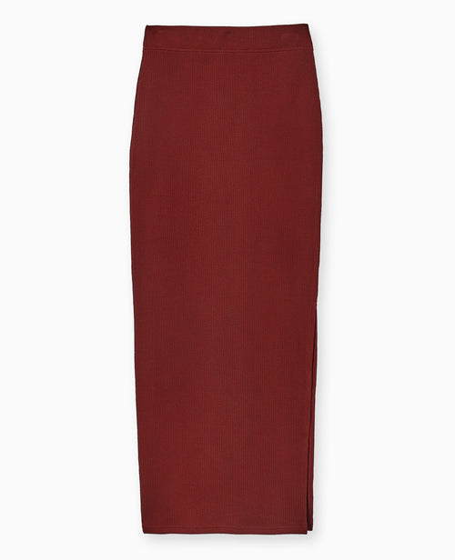 Jupe tube longue en maille côtelée - PIMKIE - 4