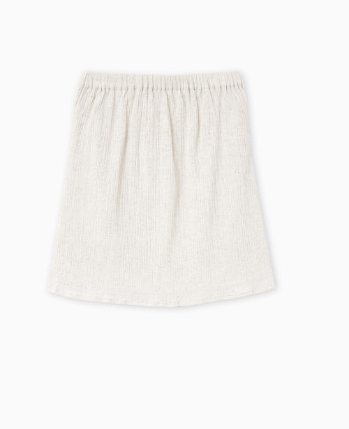 Jupe courte en tissu effet froissé - PIMKIE - 4