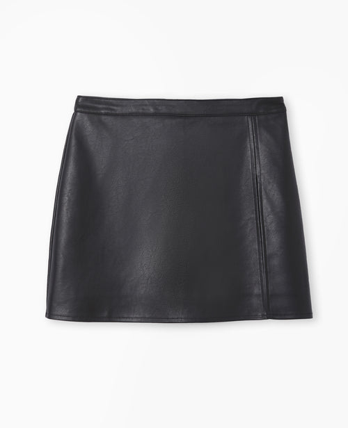 Jupe-short courte en simili cuir - PIMKIE - 4