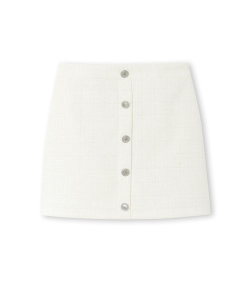 Jupe en tweed avec boutons - PIMKIE - 4