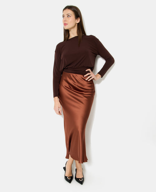 Jupe longue satinée - PIMKIE - 1