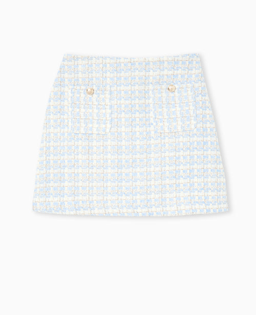 Jupe trapèze courte en tweed - PIMKIE - 4