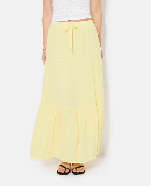 Jupon long à étages avec ceinture élastiquée - PIMKIE - 5