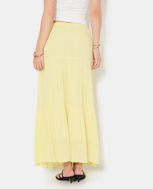 Jupon long à étages avec ceinture élastiquée - PIMKIE - 6