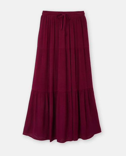 Jupon long à étages avec ceinture élastiquée - PIMKIE - 4