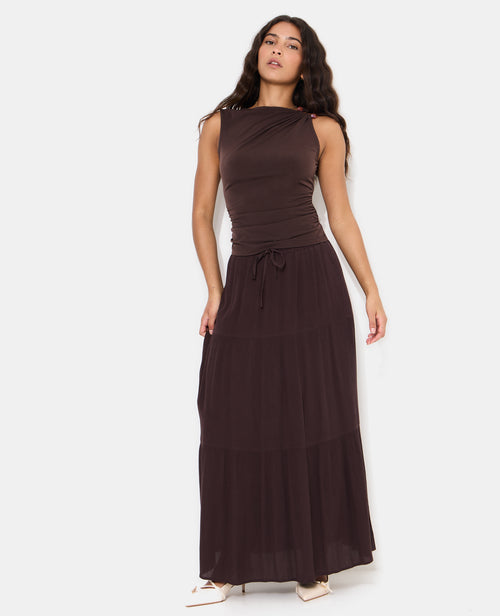 Jupon long à étages avec ceinture élastiquée - PIMKIE - 3