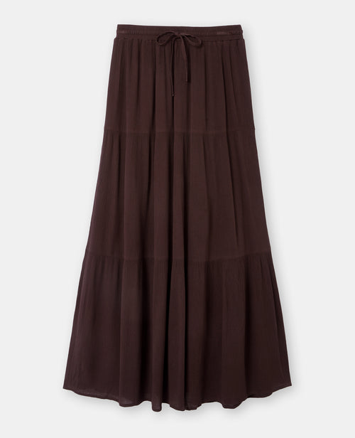 Jupon long à étages avec ceinture élastiquée - PIMKIE - 4