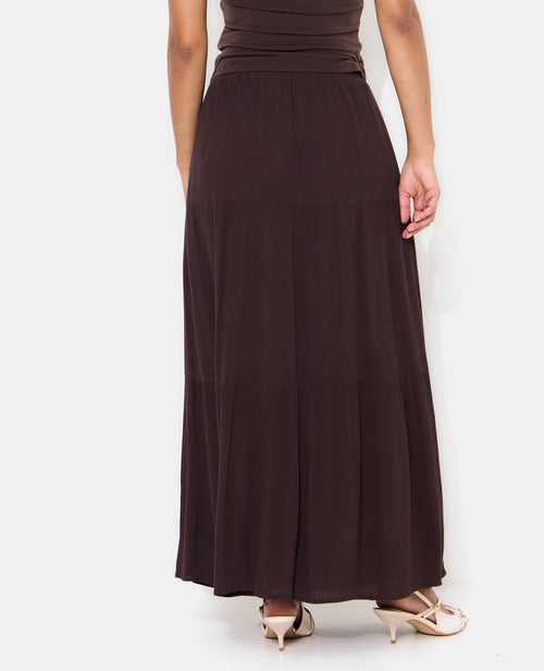 Jupon long à étages avec ceinture élastiquée - PIMKIE - 6