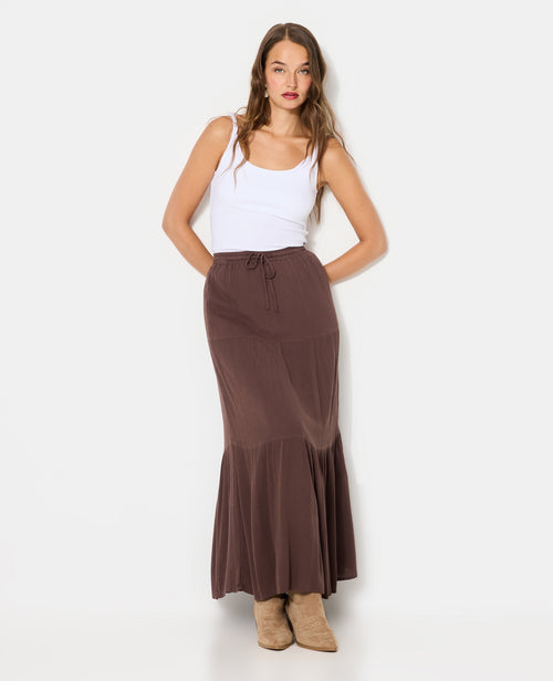 Jupon long à étages avec ceinture élastiquée - PIMKIE - 3