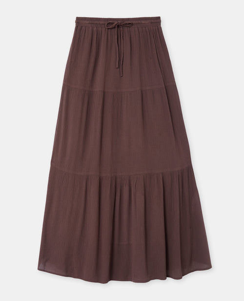 Jupon long à étages avec ceinture élastiquée - PIMKIE - 4