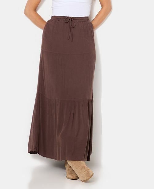 Jupon long à étages avec ceinture élastiquée - PIMKIE - 5