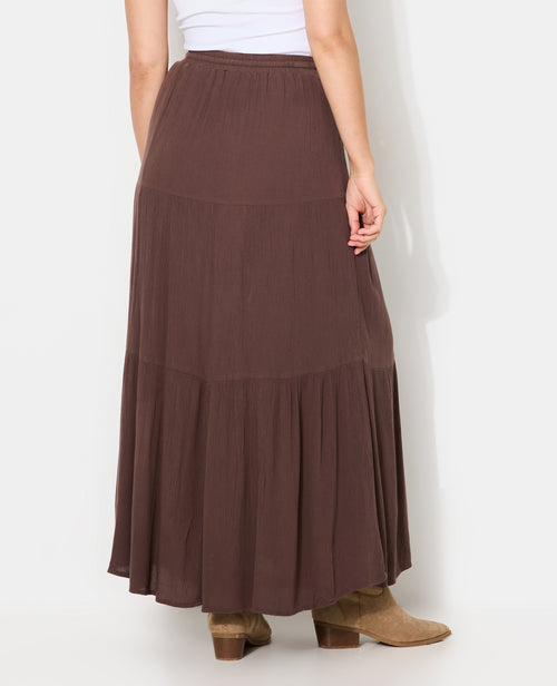 Jupon long à étages avec ceinture élastiquée - PIMKIE - 6