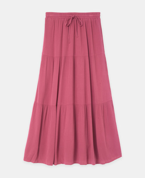 Jupon long à étages avec ceinture élastiquée - PIMKIE - 4