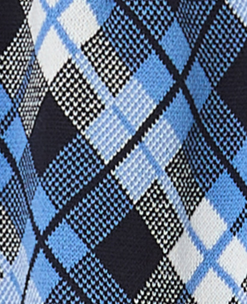 Jupe courte en maille motif carreaux jacquard - PIMKIE - 2