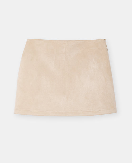 Jupe-short en suédine - PIMKIE - 4