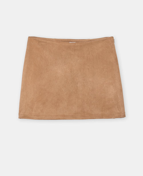 Jupe-short en suédine - PIMKIE - 4