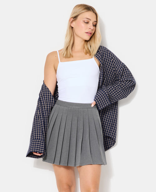 Jupe courte plissée - PIMKIE - 1